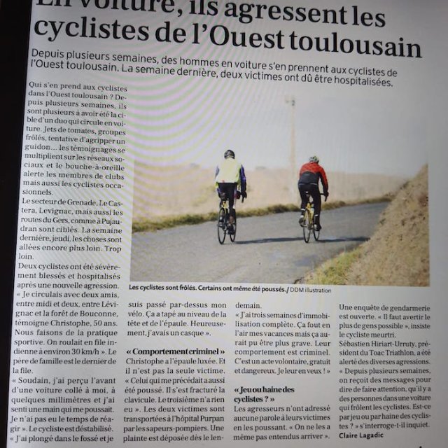 En voiture, ils agressent les cyclistes toulousains.jpeg