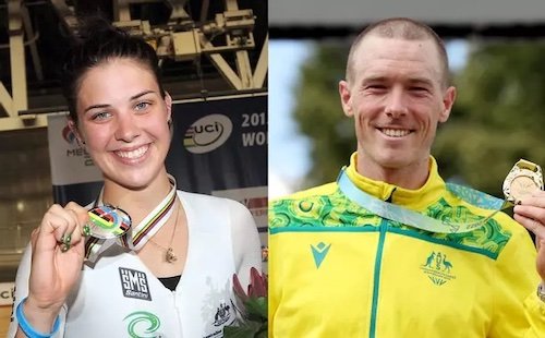 Rohan Dennis et sa femme Melissa Hoskins.jpg